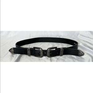 Vegan Leather Black Belt